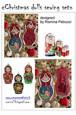 Christmas Dolls Sewing Set